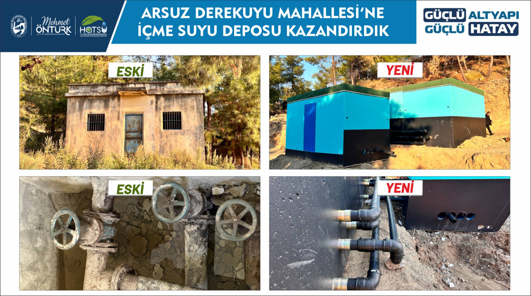 Arsuz Derekuyu İçme Suyu Deposu Projesi