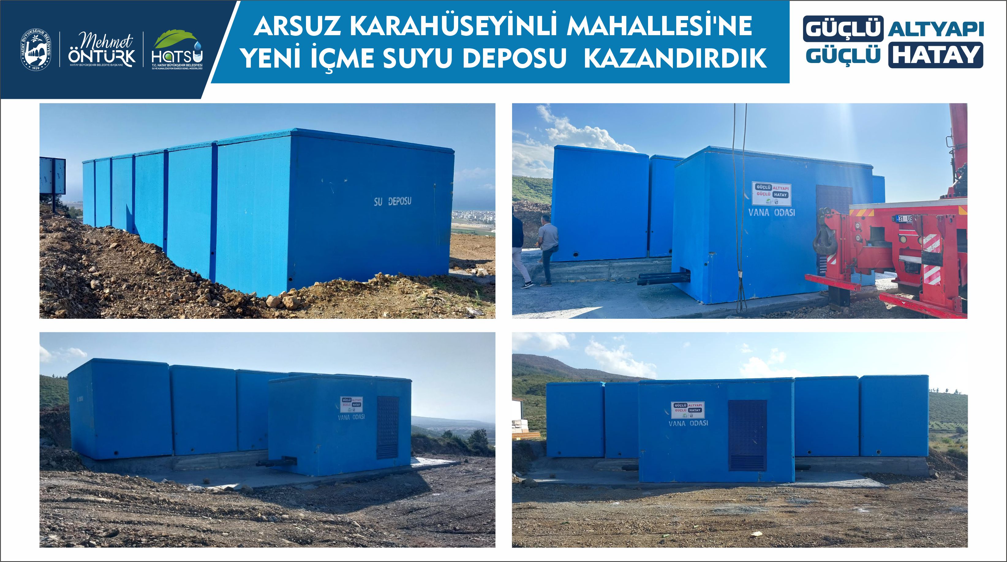 Arsuz Karahüseyinli İçme Suyu Deposu Projesi