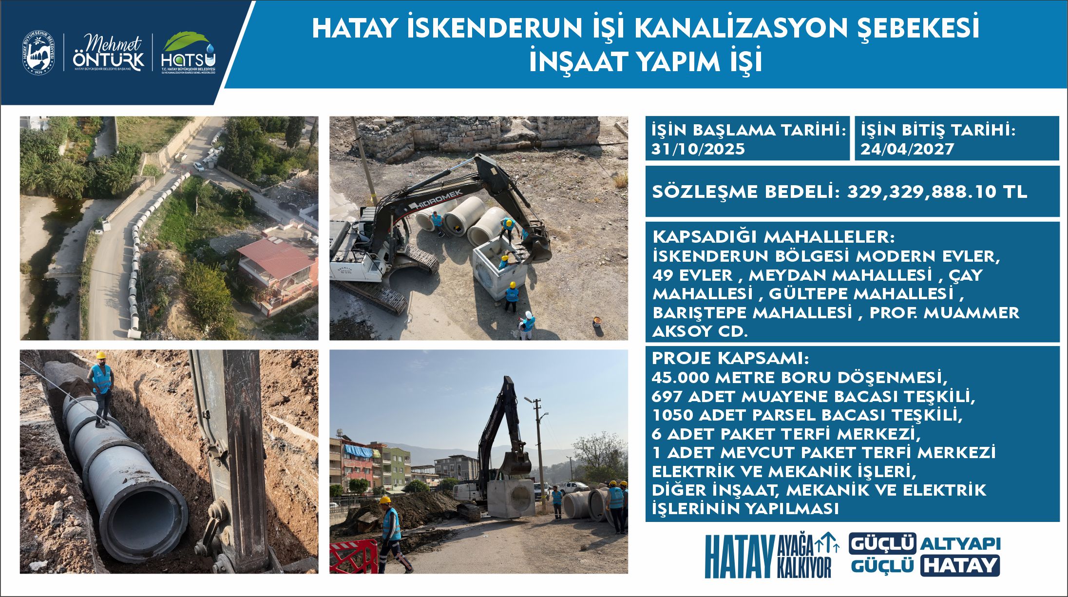 İskenderun Kanalizasyon Şebekesi İnşaat Yapım İşi