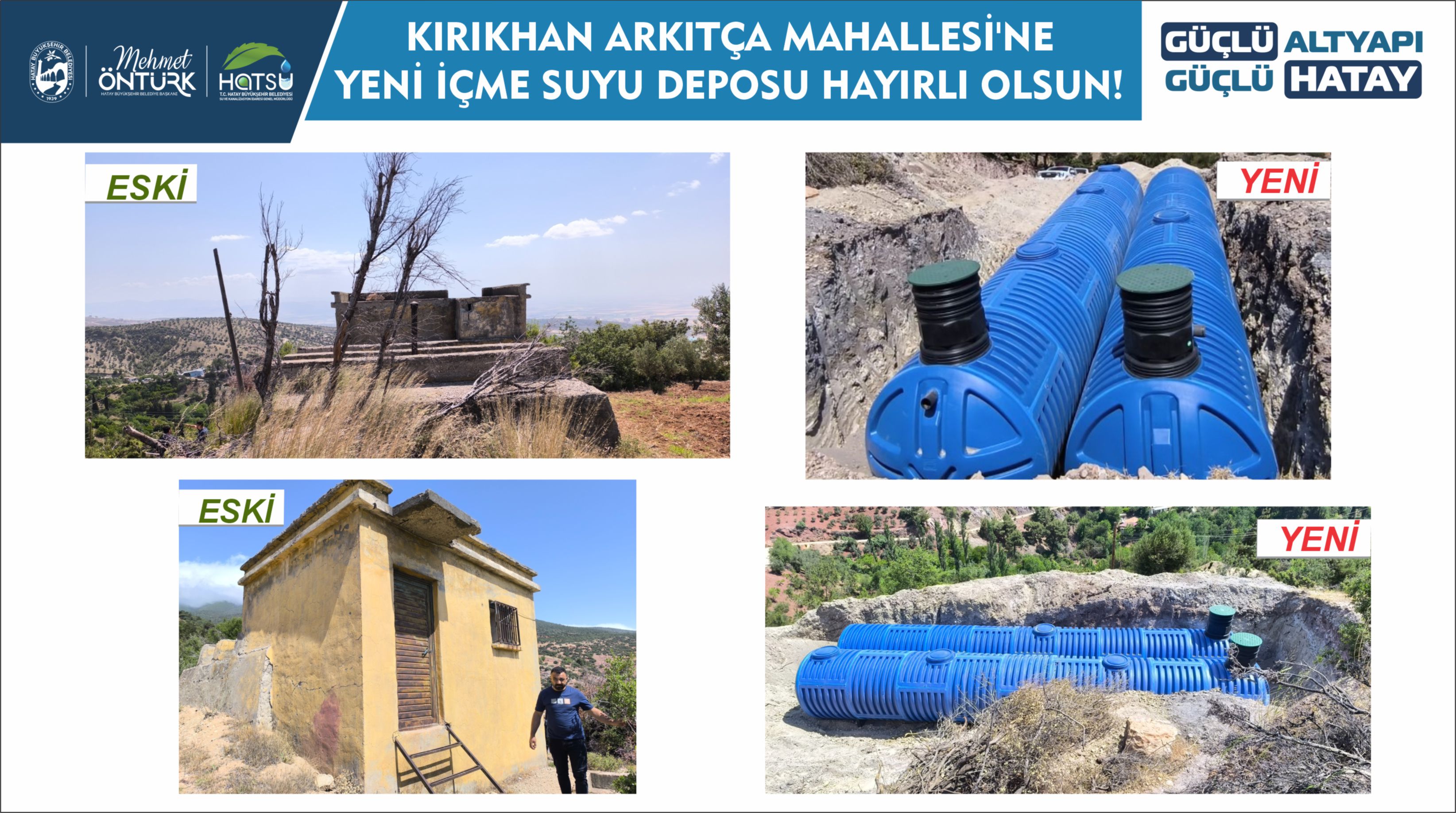 Kırıkhan Arkıtça Yeni İçme Suyu Deposu