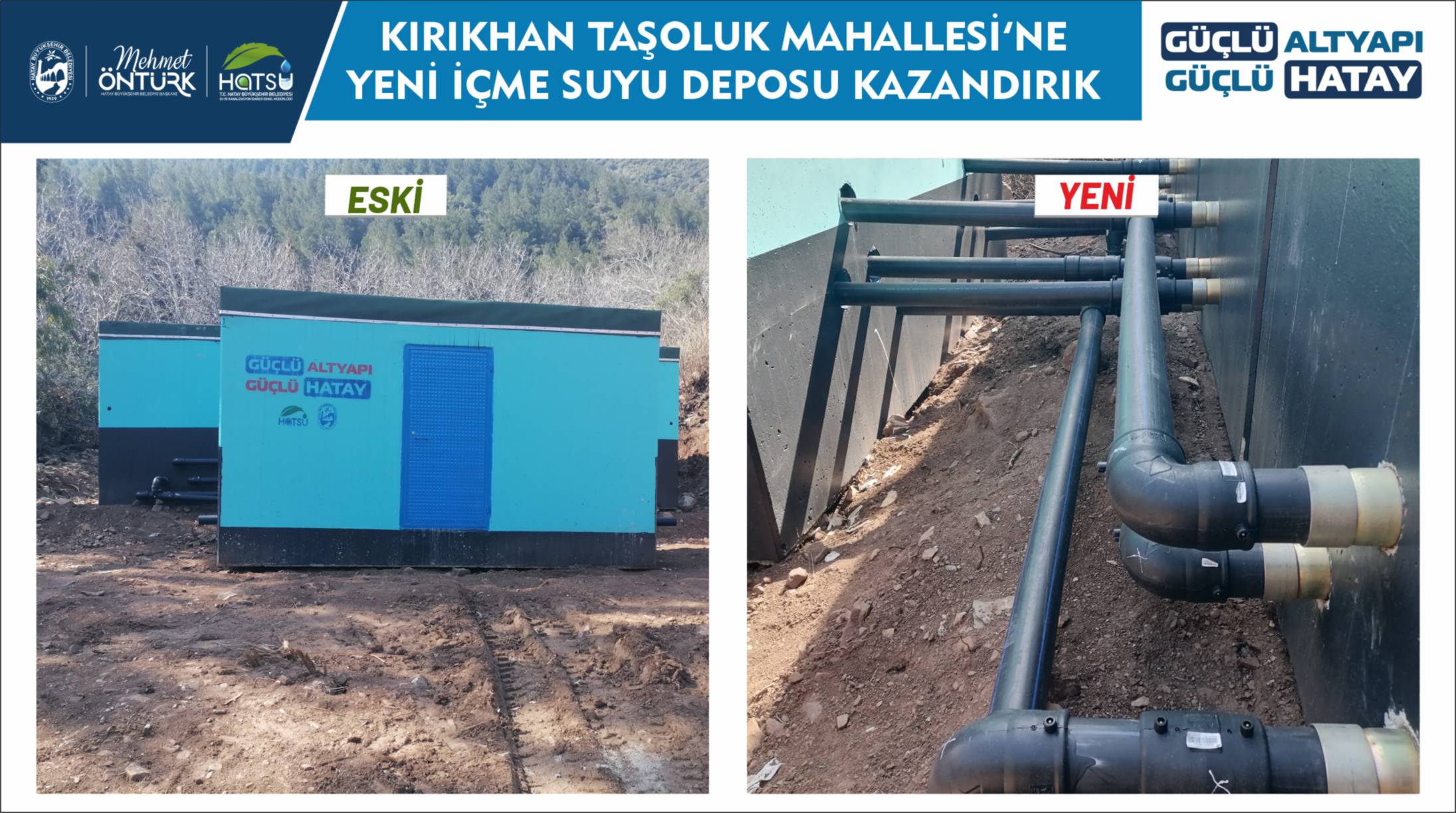 Kırıkhan Taşoluk Yeni İçme Suyu Deposu