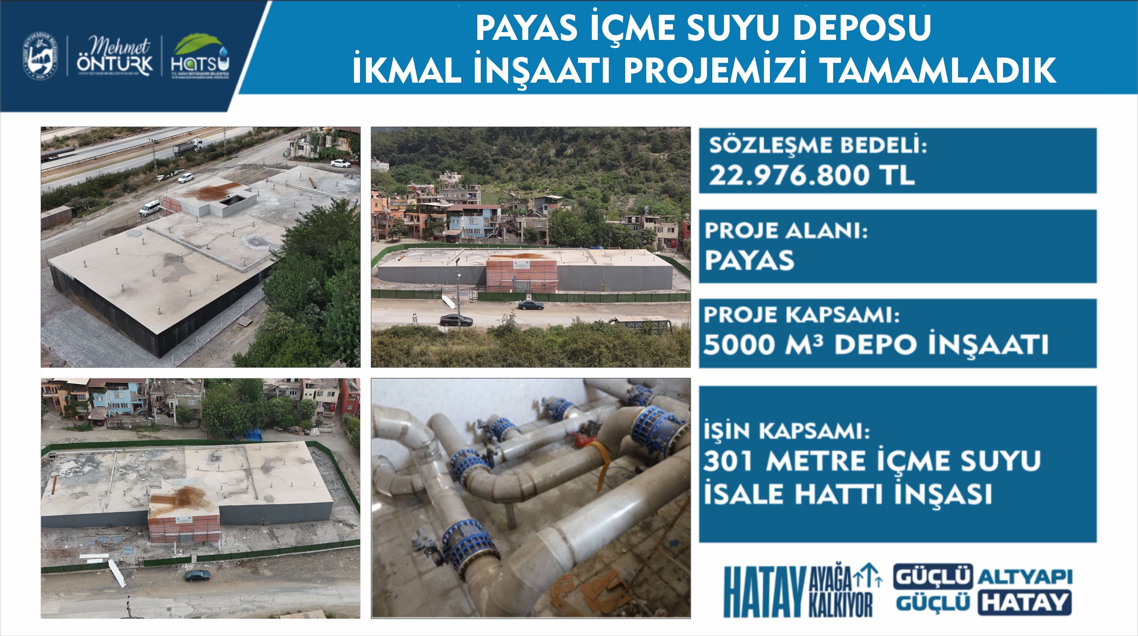 Payas İçme Suyu Deposu İkmal İnşaatı Projesi