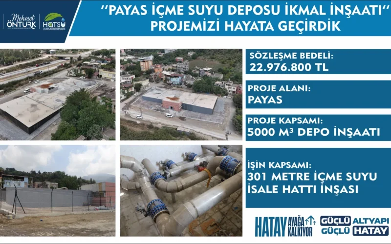 PAYAS İLÇESİ İÇME SUYU DEPOSU İKMAL İNŞAATI