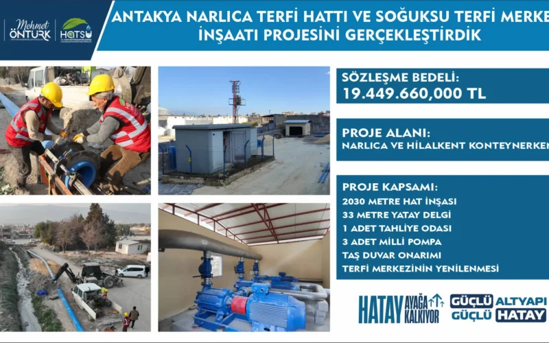 ANTAKYA NARLICA TERFİ HATTI VE SOĞUKSU TERFİ MERKEZİ İNŞASI