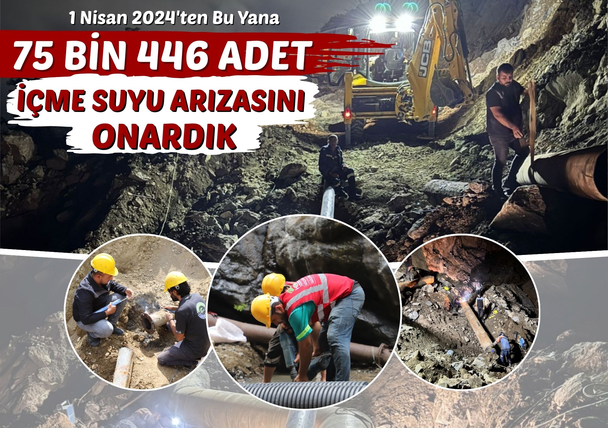 Arızaları Onarıyor, Su Kayıplarını Önlüyoruz