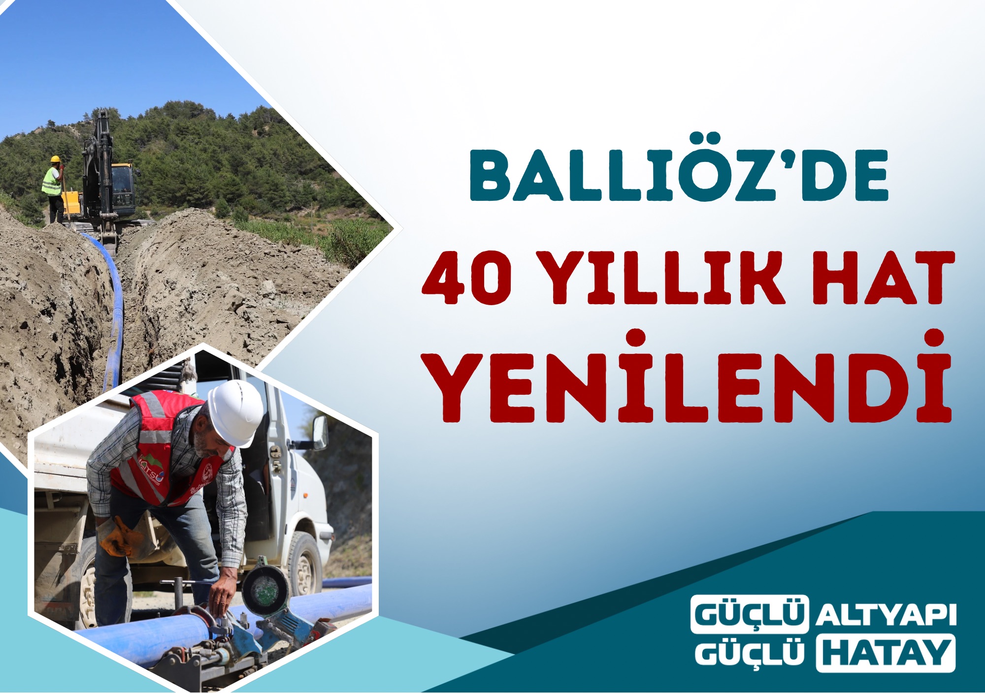 BALLIÖZ’DE 40 YILLIK HAT YENİLENDİ